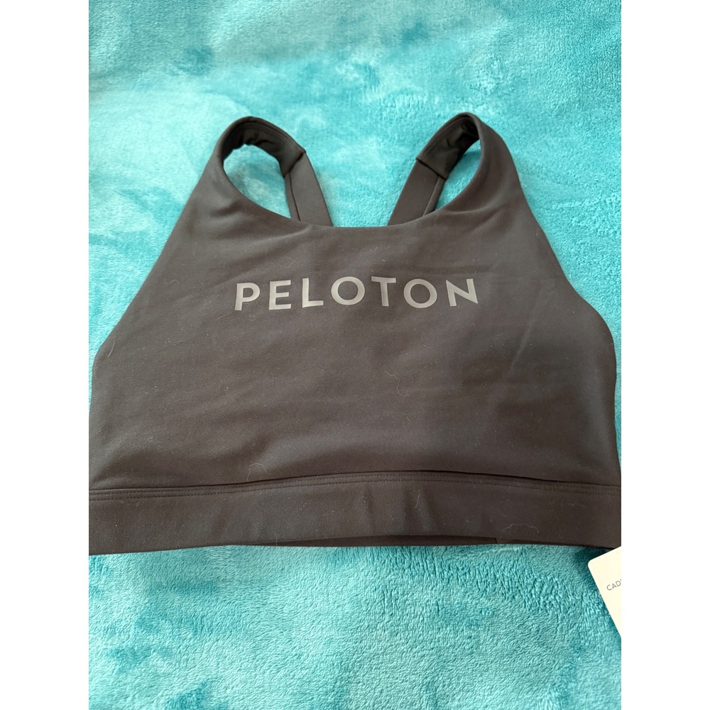 Peloton Cadent Mid Neck V Strap Bra Black Small WR0092B-1-S NEW